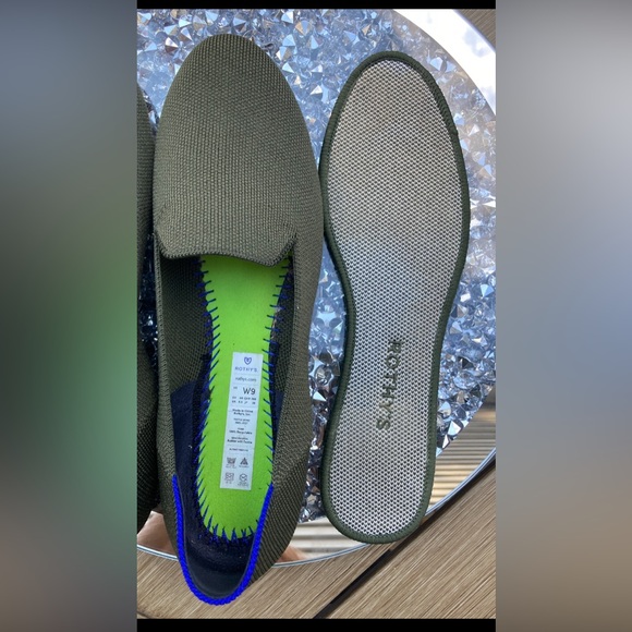 Rothy’s Cypress Green The Loafer Slip-On Flat WM SZ8W Sustainable Preppy Career - Picture 7 of 15